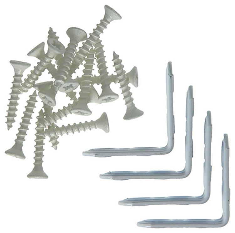 Mack 1013793 - 4 cuadrados plisados ​​pintados de blanco 30x30mm | 10 piezas