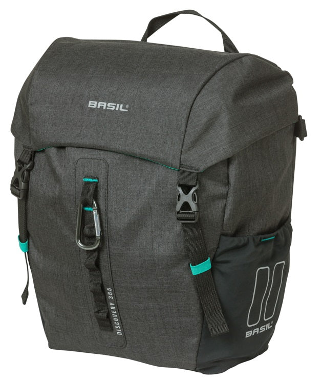 Basil bolso individual descubrimiento 365d m mik 9l 12 x 25 x 33 cm - negro