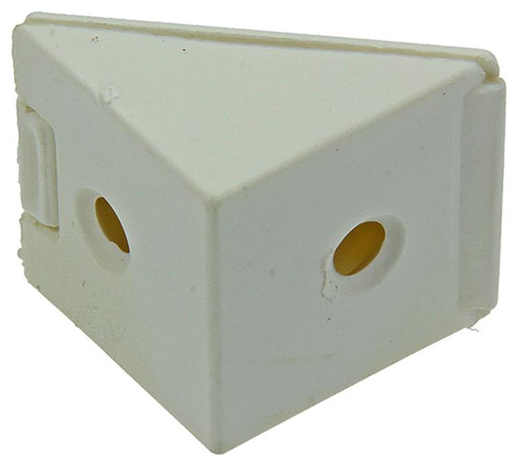Mack 1013641 - 4 conectores de esquina estrechos blancos | 5 piezas