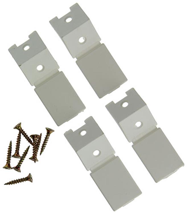 Mack 1013641 - 4 conectores de esquina estrechos blancos | 5 piezas