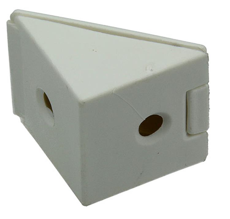 Mack 1013641 - 4 conectores de esquina estrechos blancos | 5 piezas