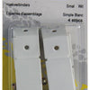 Mack 1013641 - 4 conectores de esquina estrechos blancos | 5 piezas