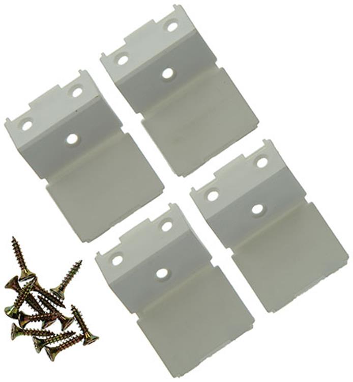 Mack 1013642 - 4 conectores de esquina anchos blancos | 5 piezas