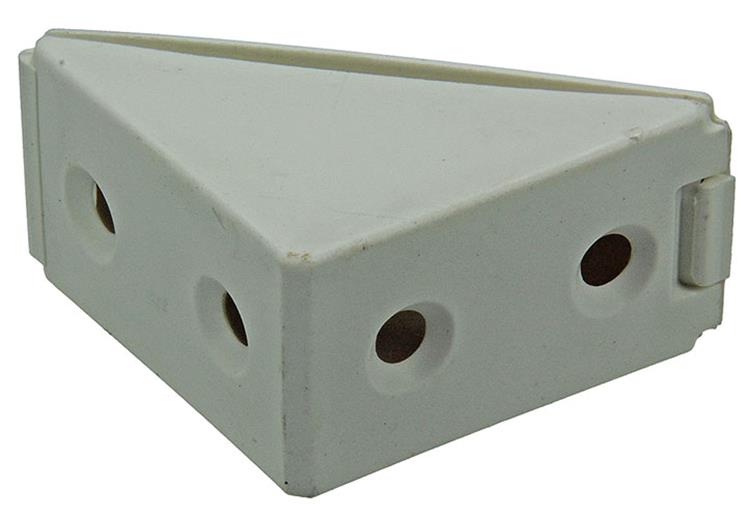 Mack 1013643 - 4 conectores de esquina altos blancos | 5 piezas