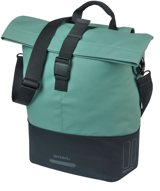 Basil cove shopper mik 14-16l 14 x 29 x 36 cm - groen zwart