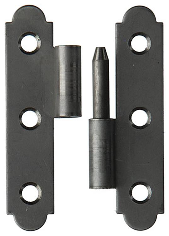 Mack 1013706 - 2 bisagras españolas derechas acero inoxidable h 80 - w 45 mm | 5 piezas
