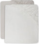 Jollein - sábana ajustable para bebé jersey (turrón marfil) - algodón - sábana ajustable para cuna - 2 piezas - 60x120cm