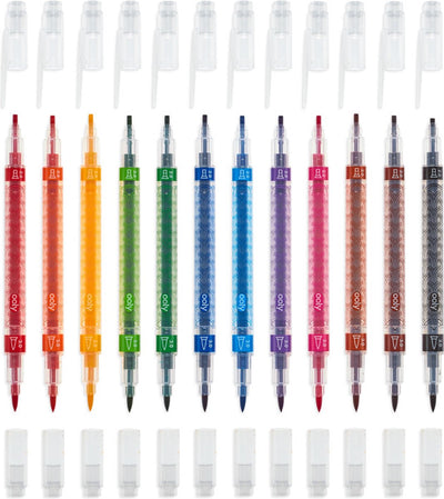 Ooly - dúo de caligrafía - rotuladores de doble cara - 12 colores