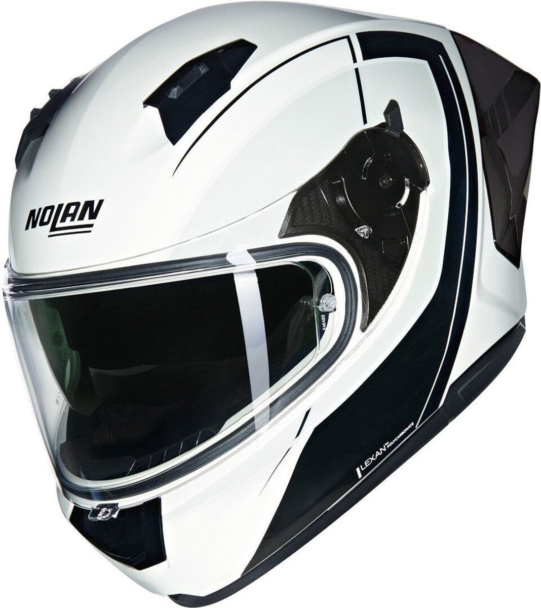 Nolan n60-6 sport mesmerico 341 wit zwart metal integraalhelm - maat l - helm