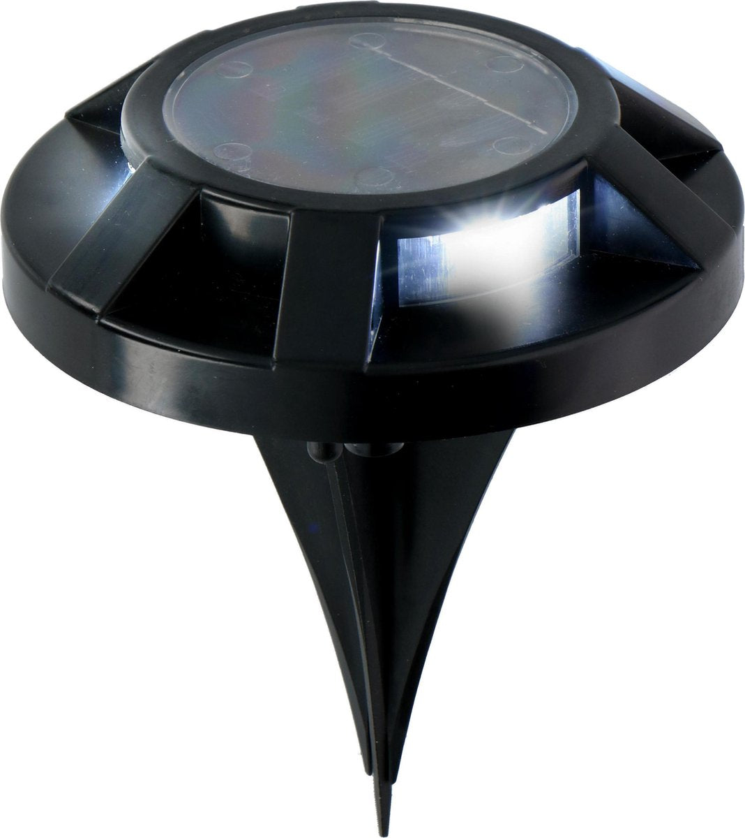 Grundig grondspot - solar - ø 12 cm - 3x led - zwart