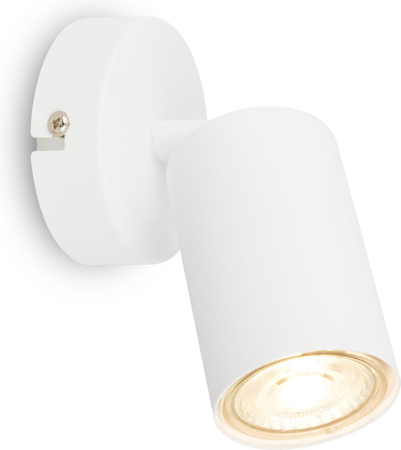 Briloner tib - Foco de superficie para interior - Foco de techo giratorio - Lámpara de techo - ø 80 x 15,5 cm - Blanco