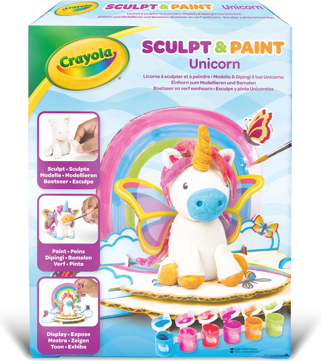 Crayola - hobbypakket - klein je eigen eenhoorn - zelfhardende boetseerklei - voor kinderen
