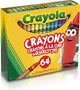 Crayola - pastelli a cera - 64 pezzi - compreso temperino - per bambini