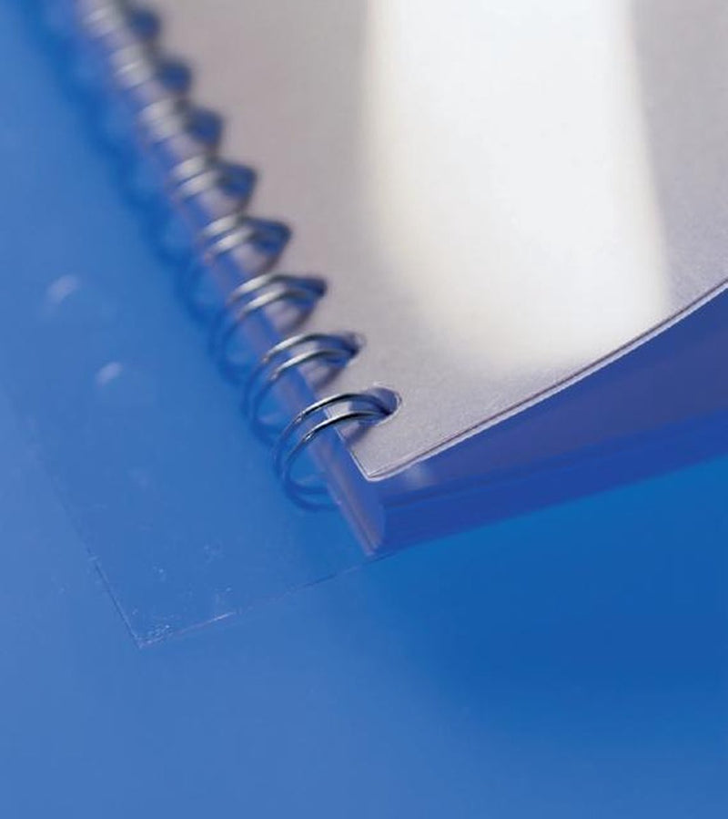 Gbc wirebind clickbind - strisce portadocumenti in pvc - 100 pezzi - trasparente