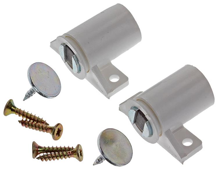 Mack 1013834 - 2 cerraduras magnéticas blancas 3 - 4 kg | 5 piezas