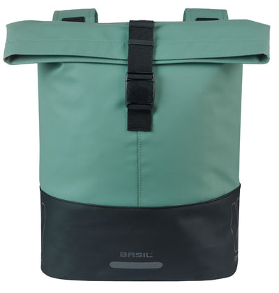 Basil bolsa doble para bicicleta cove 28-32l 14 x 29 x 36 cm - verde negro