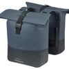 Basil dubbele fietstas cove 28-32l 14 x 29 x 36 cm - blauw zwart