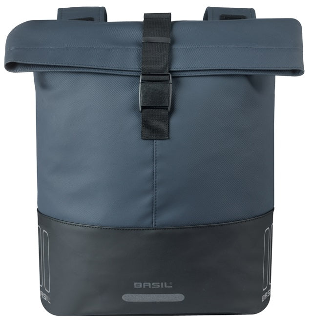 Basil tas cove dubbel blauw zwart | 32l