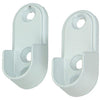 Mack 1014453 - 2 soportes para armario blanco | 5 piezas