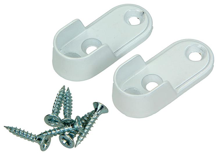 Mack 1014453 - 2 soportes para armario blanco | 5 piezas