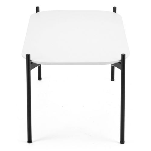 Receptietafel paperflow meet gelakt mdf wit