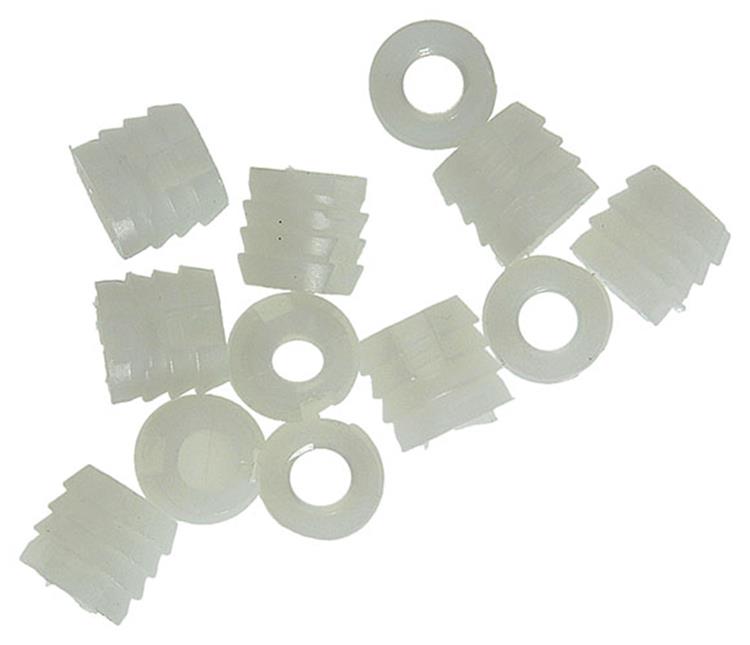 Mack 1014488 - 12 tuercas de impacto de plástico m6 ø 11 mm x 11 mm | 10 piezas