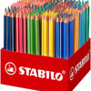 Stabilo trio Thick - Matite colorate triangolari con nucleo extra spesso - Confezione scuola da 300 pezzi