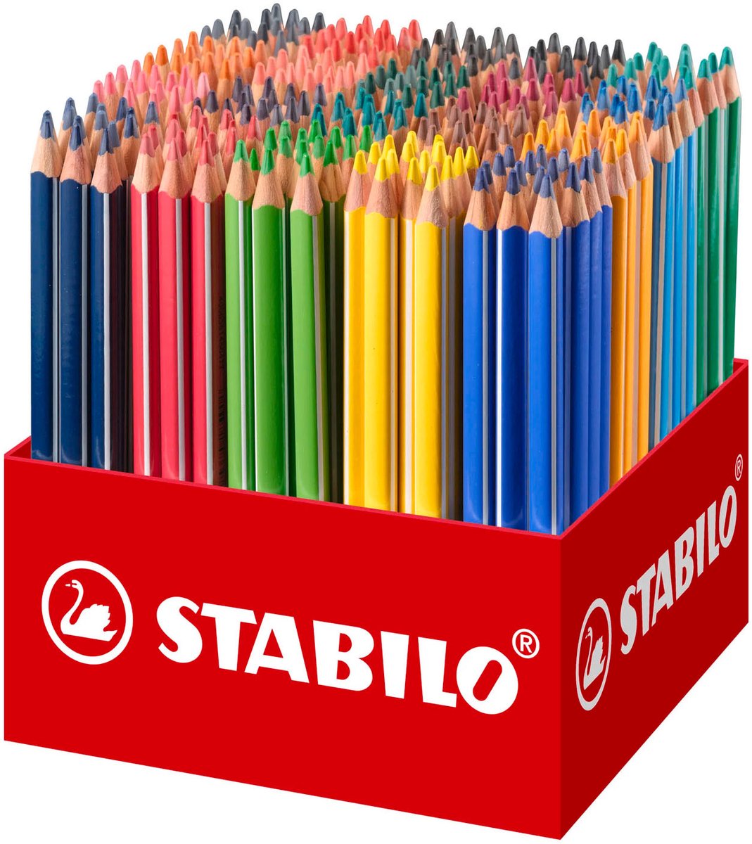Stabilo trio Thick - Matite colorate triangolari con nucleo extra spesso - Confezione scuola da 300 pezzi