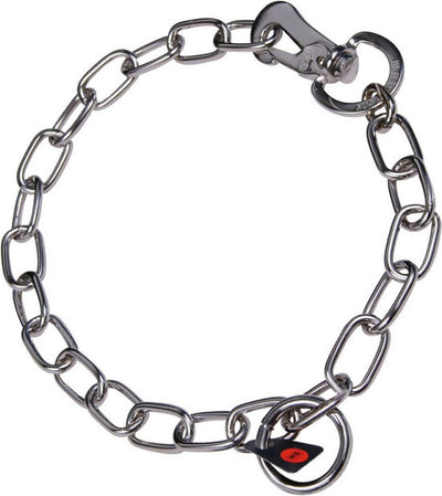 Collare per cani Hs Sprenger argento 3 mm sinistro semilungo (45 cm)