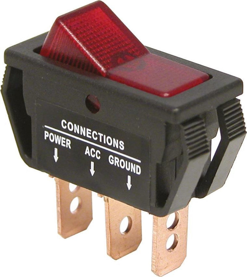 Interruptor carpoint on off 12v 20a rojo