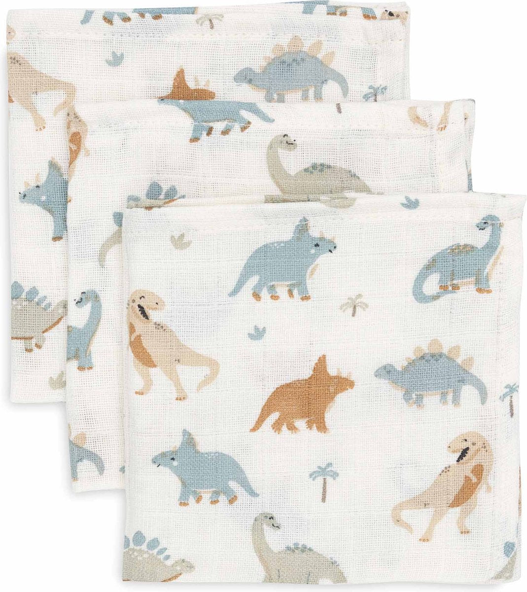 Jollein - panno idrofilo per la bocca 31x31 cm - panni idrofili per bambini - 3 pezzi - ruggente