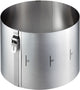 Gefu tondo clip taartring verstelbaar ø16-30 cm – rvs bakring met clip – hoogte 15 cm
