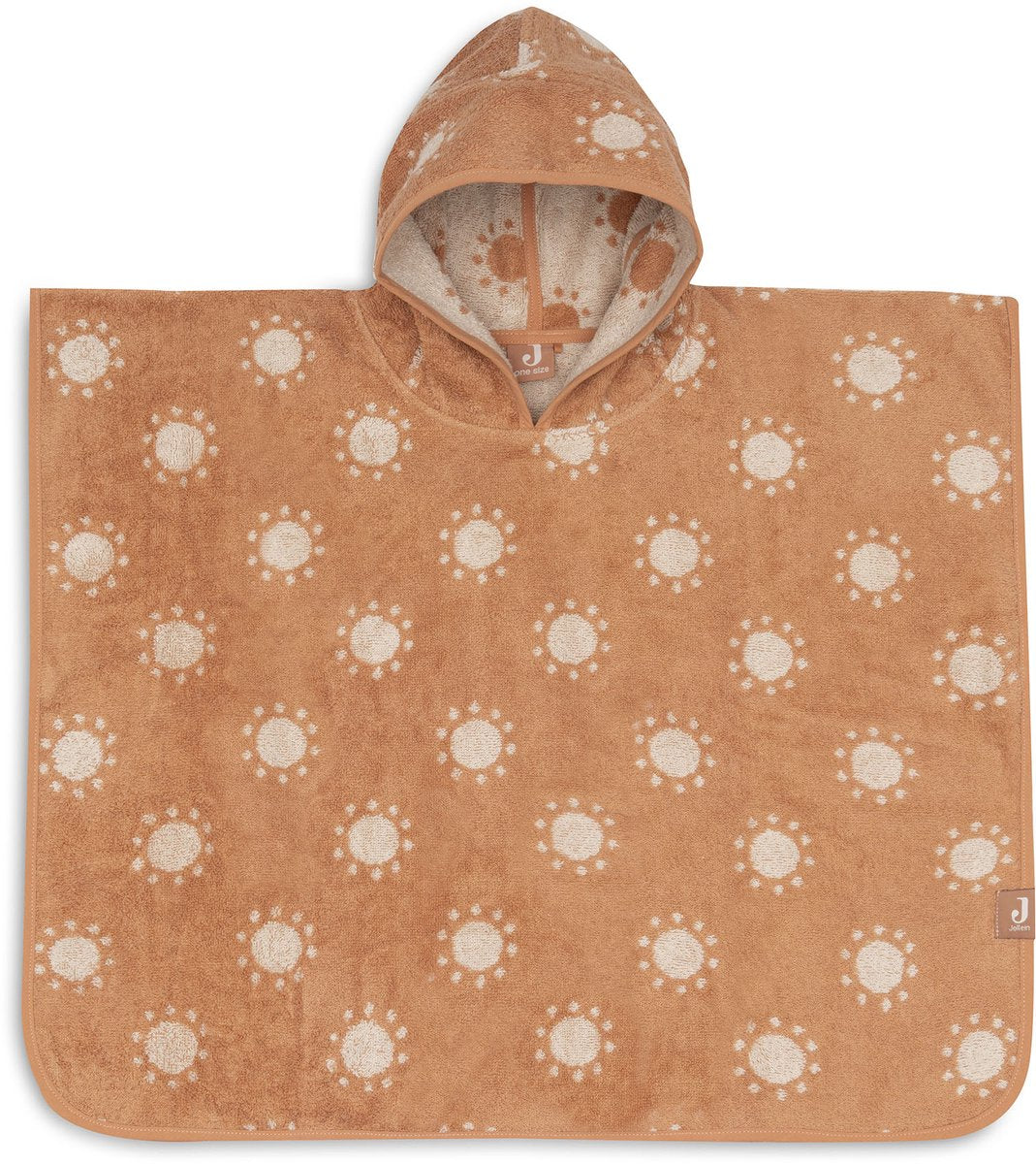 Poncho da bagno Jollein - 100% spugna - 1-2 anni - jacquard - reversibile al sole