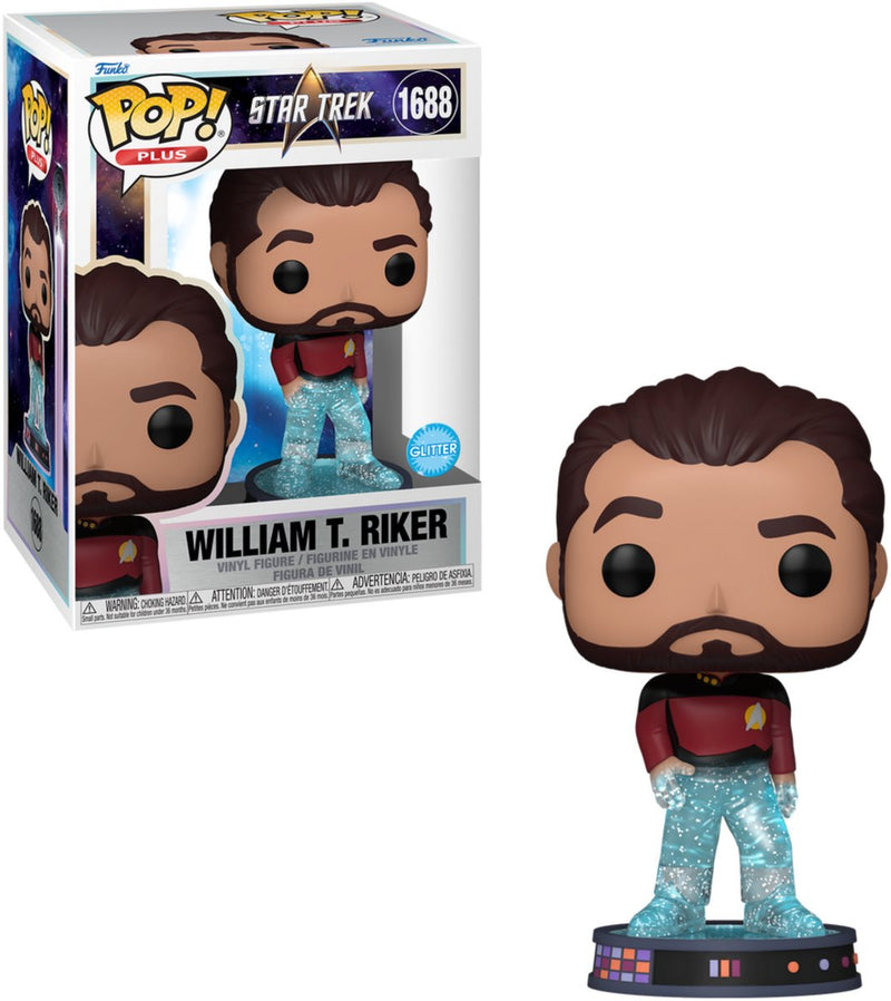 Funkopop! star trek-william t. riker (trasportatore) (glitter) #1688