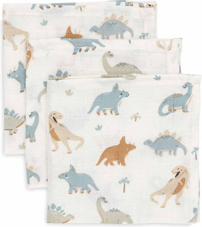 Jollein - panno idrofilo per la bocca 31x31 cm - panni idrofili per bambini - 3 pezzi - ruggente