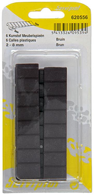 Mack 1014492 - 6 cuñas para muebles de plástico | 5 piezas