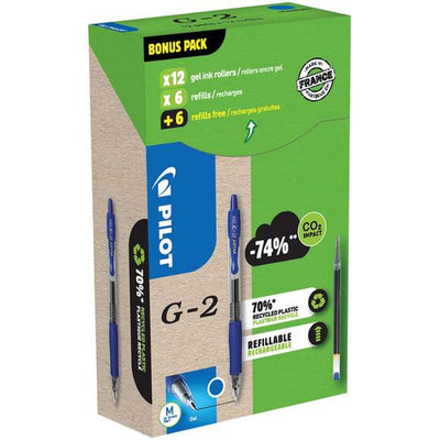 Rollerball de gel piloto 0,32 mm pack de 24 unidades azul