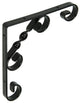 1014756 - Suela cónica torneada rústica negra 150x150x13mm | 12 piezas