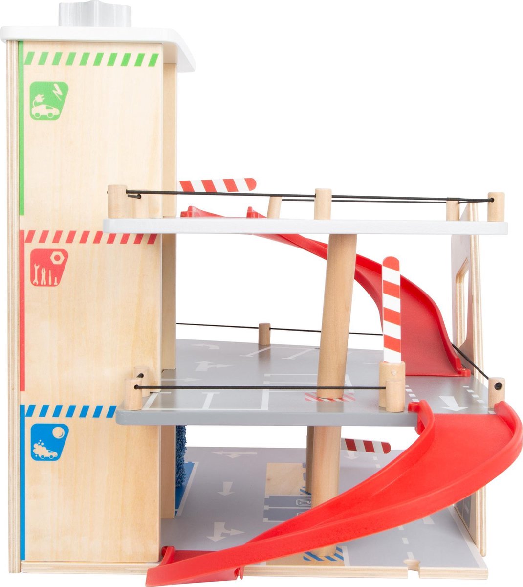 Small foot - houten garage met wasstraat