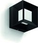 Philips LED Philips parterre lámpara de pared para exterior - negro