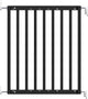 Cancello per scale Geuther - Cancello di sicurezza Maya - Cancello per scale estensibile in legno - Cancello a vite con foratura - Cancello di sicurezza con montaggio a parete - Nero - da 63,5 a 105,5 cm