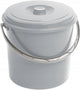 Curver - secchio con coperchio 12 l - comoda maniglia - grigio - 241750