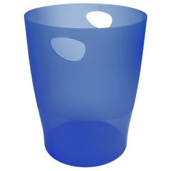 Pattumiera exacompta ecobin blu oceano, trasparente 15 l