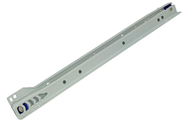 1013688 - par de guías para cajones con ruedas blanco 25kg 35cm | 5 piezas