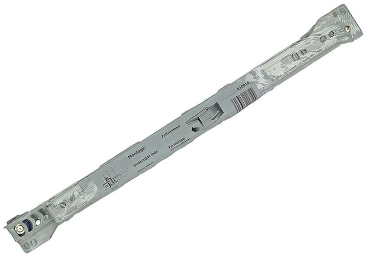 1013688 - par de guías para cajones con ruedas blanco 25kg 35cm | 5 piezas