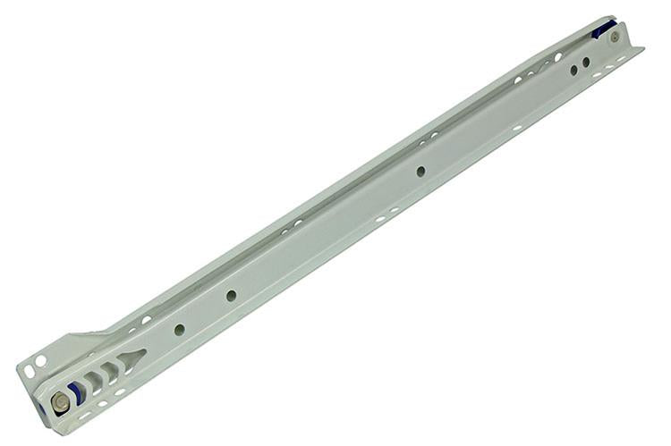 1013689 - par de guías para cajones con ruedas blanco 25kg 40cm | 5 piezas