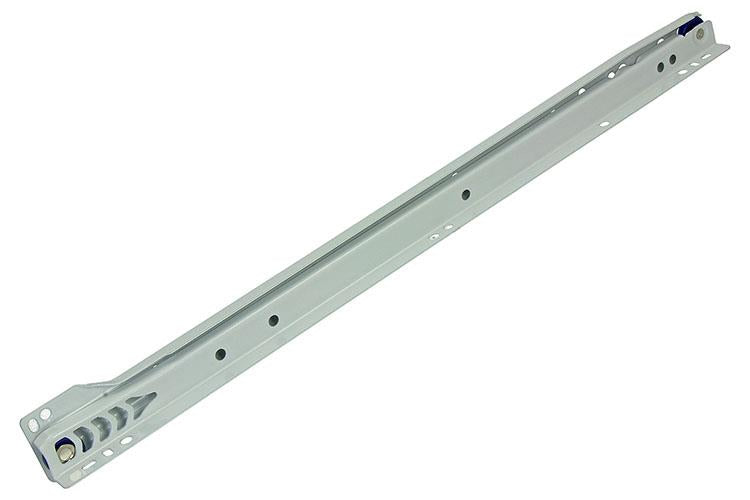 1013690 - par de guías para cajones con ruedas blanco 25kg 45cm | 5 piezas