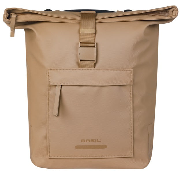 Basil bolsa doble para bicicleta brooklyn mik 41l 14 x 30 x 37 cm - arena