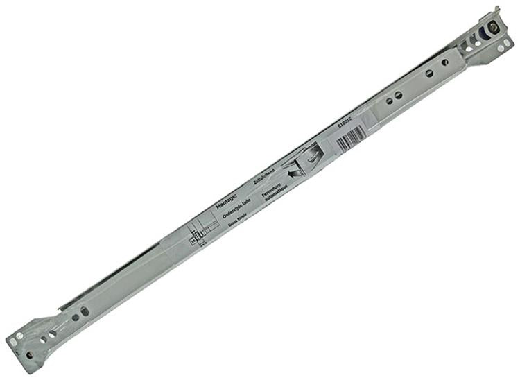 1013690 - par de guías para cajones con ruedas blanco 25kg 45cm | 5 piezas
