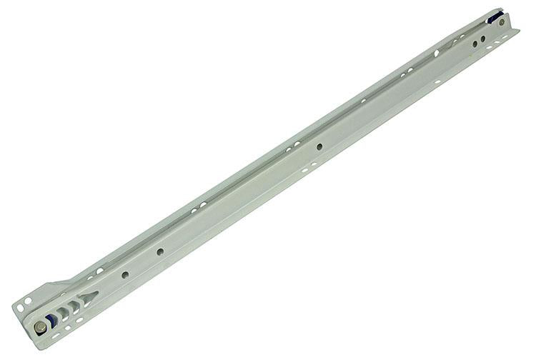 1013691 - par de guías para cajones con ruedas blanco 25kg 50cm | 5 piezas